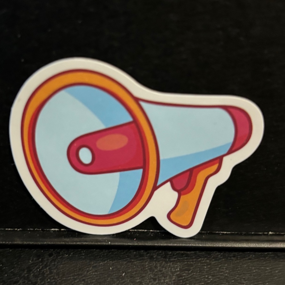 MEGAPHONE STICKER
